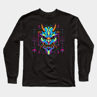 hanya mask mecha popart Long Sleeve T-Shirt